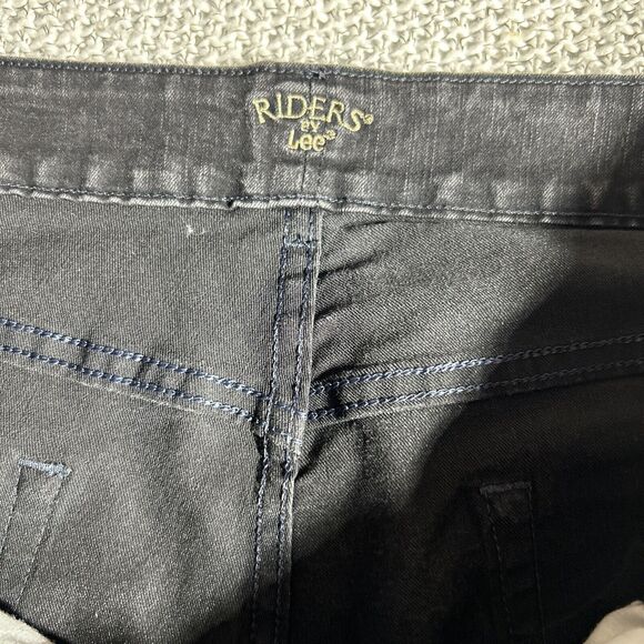 Lees Riders Black Mid Rise Boot Cut Jeans size 20w Good pre owned condition - Picture 3 of 8